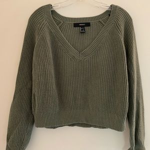 Cropped Knit Sweater